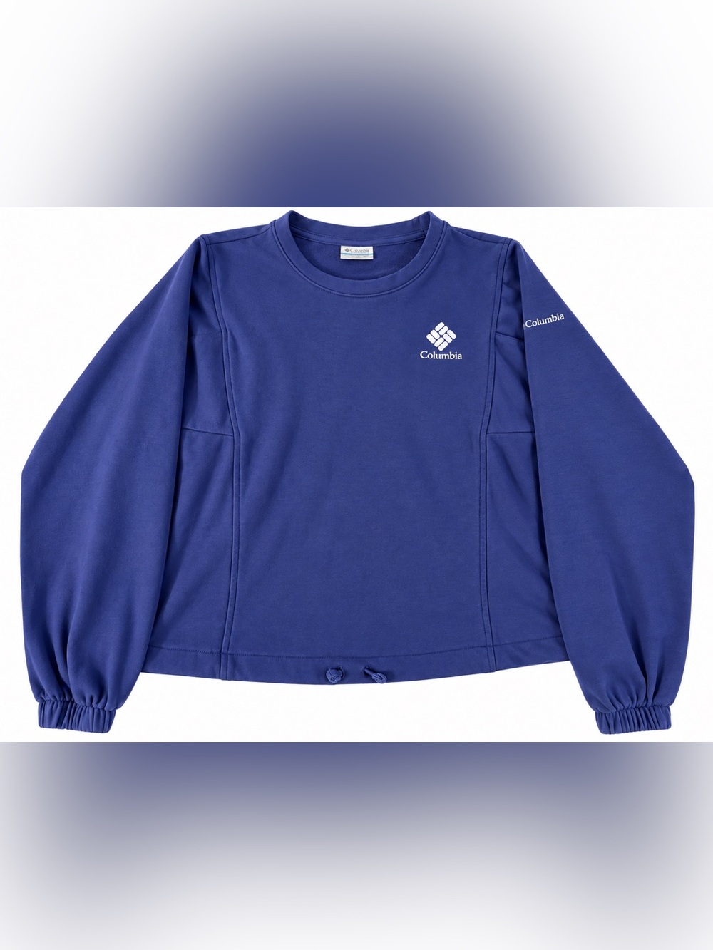 Columbia Crewneck Pullover Crop Sweatshirt